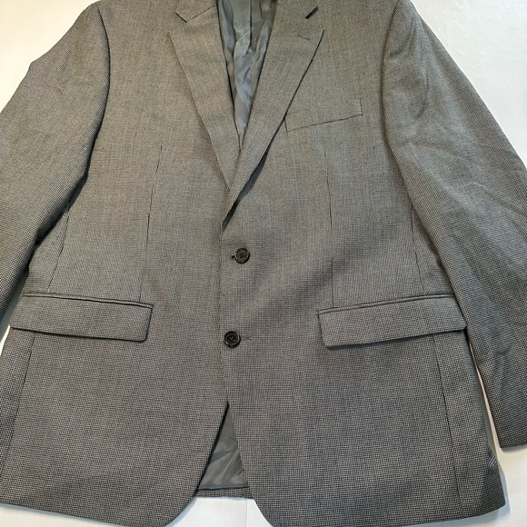 Ralph Lauren blade sports coat size 42R  2 button front, black and‎ gray plaid - Picture 7 of 13